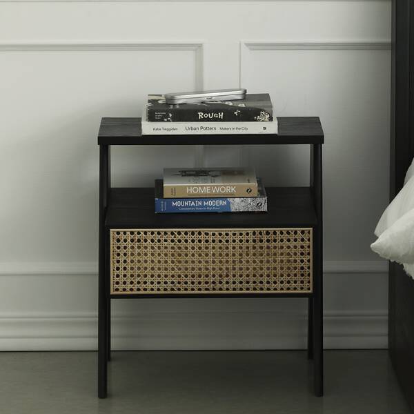 ขาย โต๊ะข้างไม้สาน Rattan Side Table IV