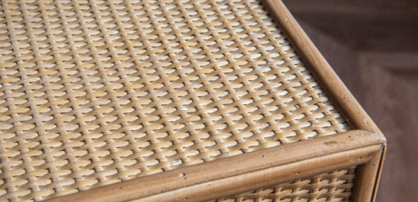 ขาย โต๊ะข้างไม้สาน Wickers Square Side Table
