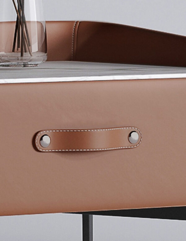 ขาย โต๊ะข้างเตียง Leather Side Table Cabinet