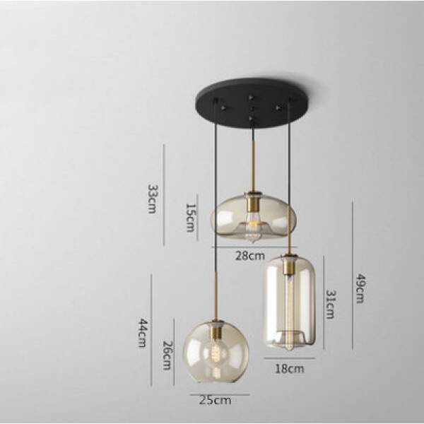 ขาย โคมไฟติดเพดานสำหรับตกแต่งบ้าน Creative Glass Ceiling Lamp II