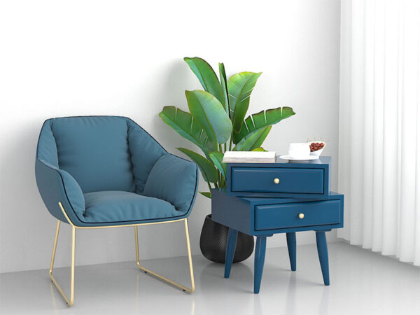 ขาย โต๊ะข้างหมุนปรับได้ Rotating Side Table with Drawer