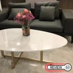 ขาย โต๊ะกลางท็อปหินอ่อนทรงรี Oval Marble Coffee Table III