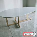 ขาย โต๊ะกลางท็อปหินอ่อนทรงรี Oval Marble Coffee Table III