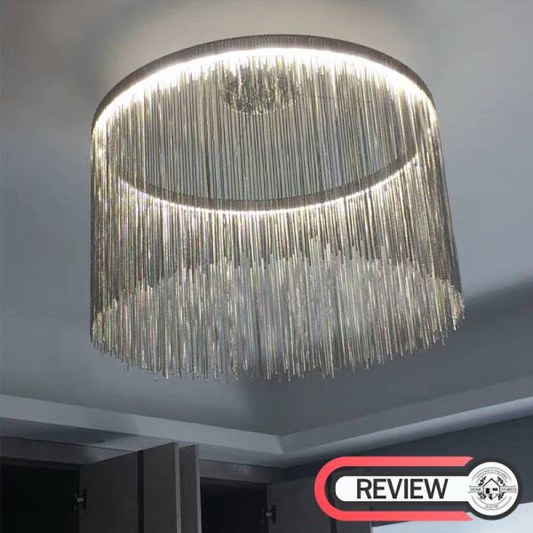 ขาย โคมไฟแต่งบ้านติดเพดาน Luxury Nordic Circle Chandelier