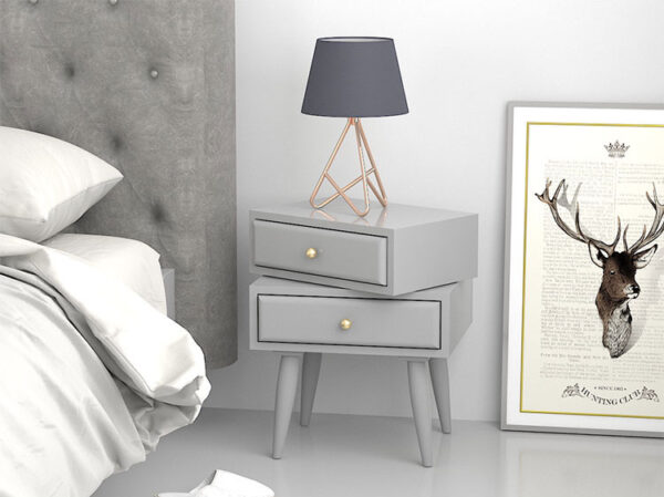 ขาย โต๊ะข้างหมุนปรับได้ Rotating Side Table with Drawer