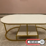 ขาย โต๊ะกลางท็อปหินอ่อนทรงรี Oval Designed Coffee Table