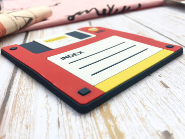 ขาย แผ่นรองแก้วฟลอบปี้ดิส (2 ชิ้น) Floppy Disk Coaster