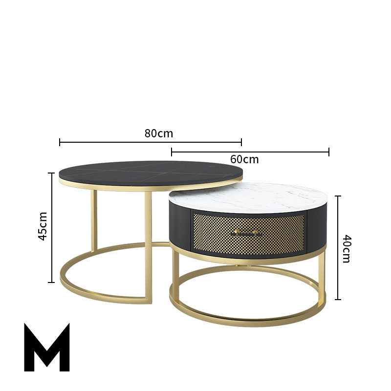 Size M ทอง - ขาวดำ