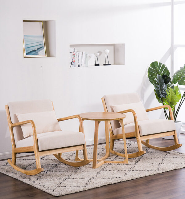 ขาย เก้าอี้โยก Wooden Rocking Chair