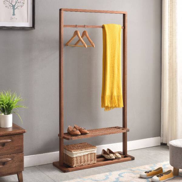 ขาย ราวแขวนผ้าอเนกประสงค์ Wooden Clothes Shelf