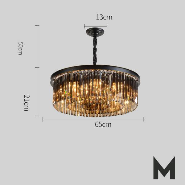 ขาย โคมไฟแต่งบ้านติดเพดาน Luxury Black Chandelier III