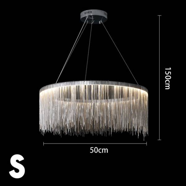 ขาย โคมไฟแต่งบ้านติดเพดาน Luxury Nordic Circle Chandelier