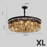 ขาย โคมไฟแต่งบ้านติดเพดาน Luxury Black Chandelier III