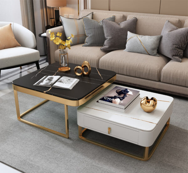 ขาย ชุดโต๊ะกลางพร้อมลิ้นชักเก็บของ Square Center Table Set
