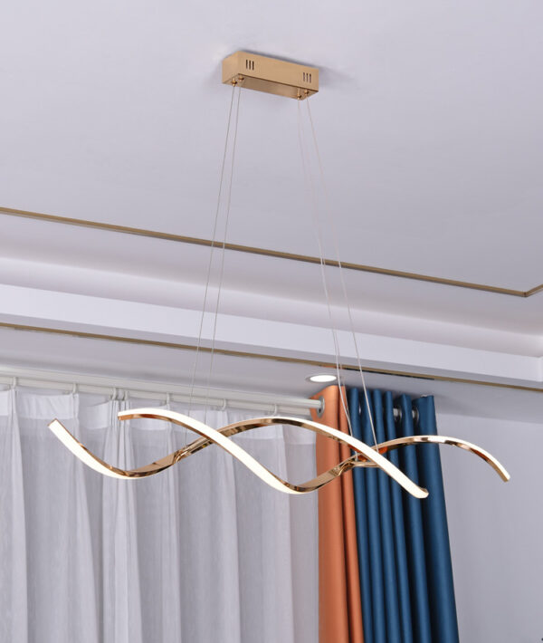 ขาย โคมไฟเกลียวโค้งติดเพดาน Twist Chandelier