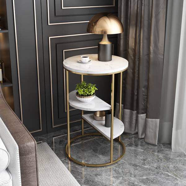 ขาย โต๊ะข้างหินอ่อน 3 Layers Side Table