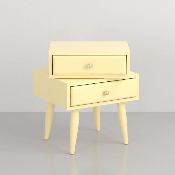 ขาย โต๊ะข้างหมุนปรับได้ Rotating Side Table with Drawer