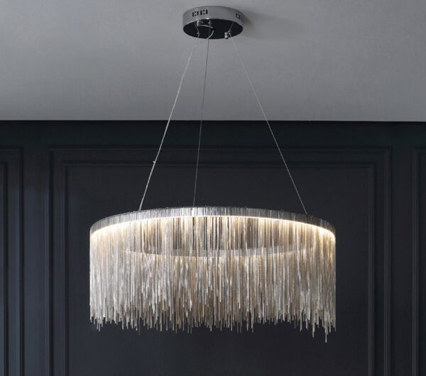 ขาย โคมไฟแต่งบ้านติดเพดาน Luxury Nordic Circle Chandelier