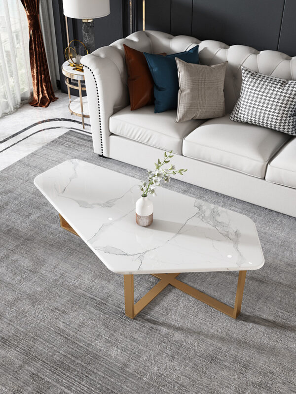 ขาย โต๊ะกลางลายหินอ่อน Designed Center Table