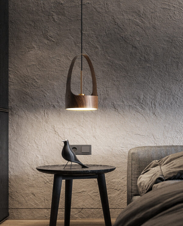ขาย โคมไฟไม้ติดเพดาน Wooden Ceiling Lamp