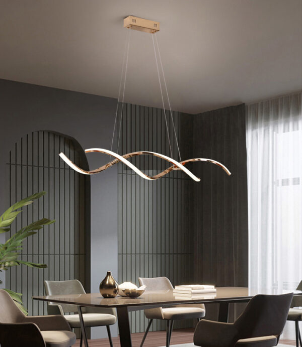 ขาย โคมไฟเกลียวโค้งติดเพดาน Twist Chandelier