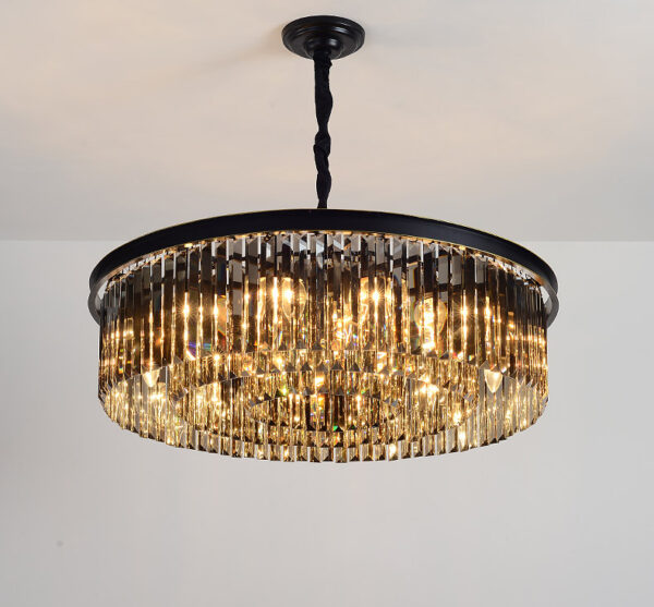 ขาย โคมไฟแต่งบ้านติดเพดาน Luxury Black Chandelier III