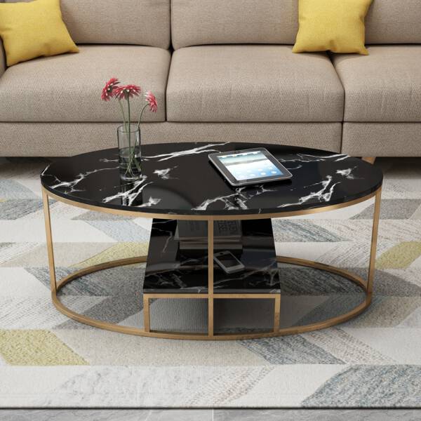 ขาย โต๊ะกลางท็อปหินอ่อนทรงรี Oval Designed Coffee Table II