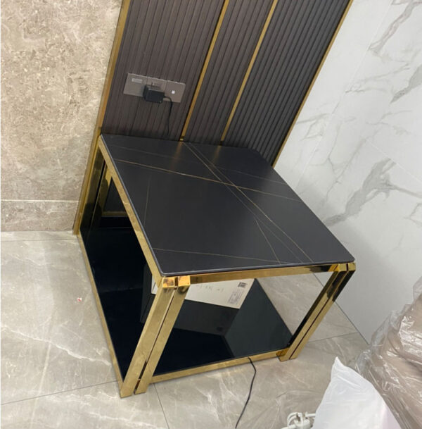 ขาย โต๊ะข้างเตียง โต๊ะข้างโซฟา ท็อปหินอ่อนสี่เหลี่ยมจัตุรัส Decorating Side Table III