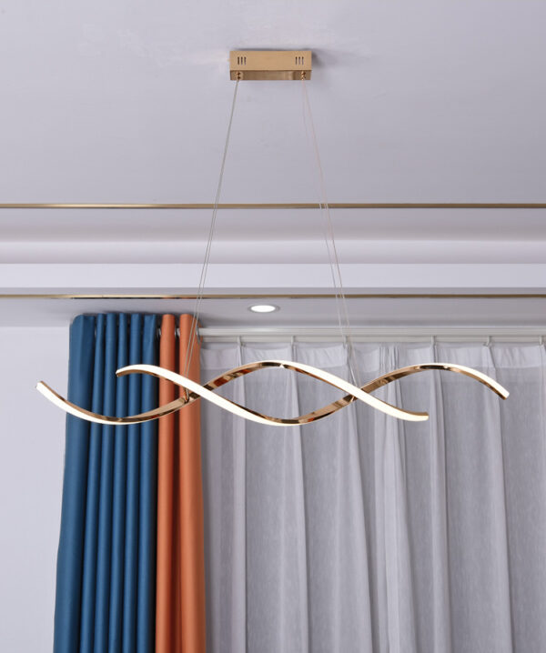 ขาย โคมไฟเกลียวโค้งติดเพดาน Twist Chandelier