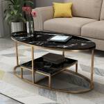 ขาย โต๊ะกลางท็อปหินอ่อนทรงรี Oval Designed Coffee Table II