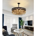 ขาย โคมไฟแต่งบ้านติดเพดาน Luxury Black Chandelier III