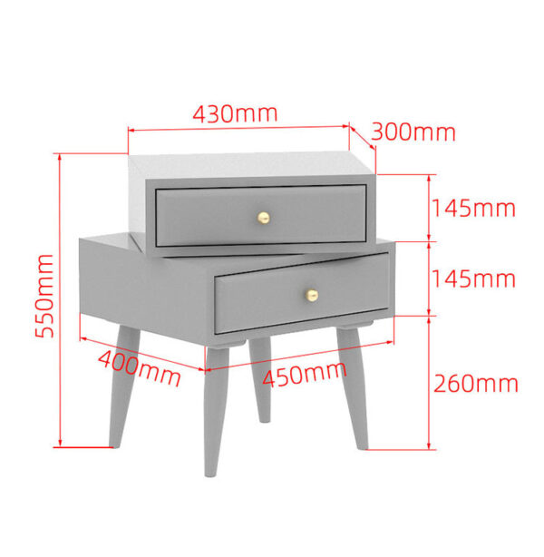 ขาย โต๊ะข้างหมุนปรับได้ Rotating Side Table with Drawer