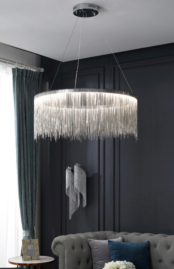 ขาย โคมไฟแต่งบ้านติดเพดาน Luxury Nordic Circle Chandelier