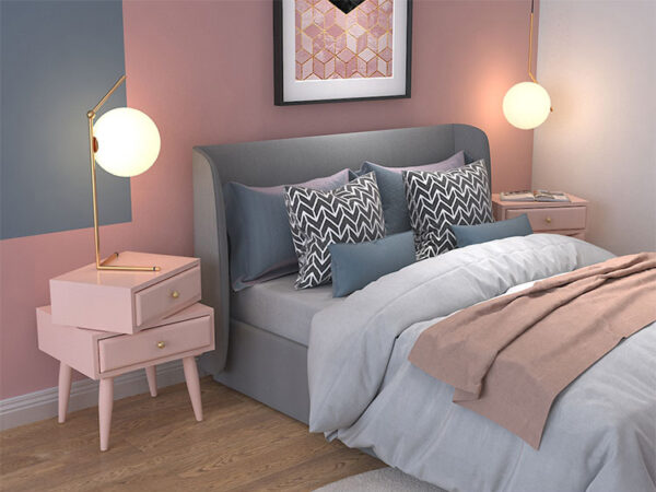 ขาย โต๊ะข้างหมุนปรับได้ Rotating Side Table with Drawer