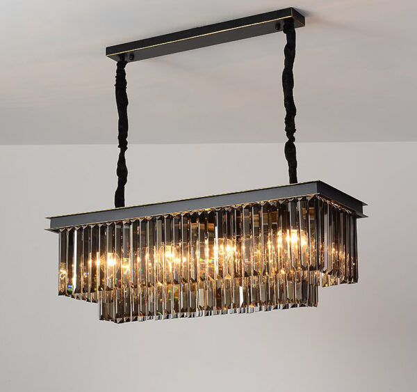 ขาย โคมไฟแต่งบ้านติดเพดาน Luxury Black Chandelier IV