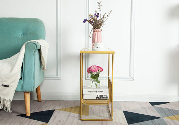 ขาย โต๊ะข้างเตียงอเนกประสงค์ Rectangle Marble Side Table
