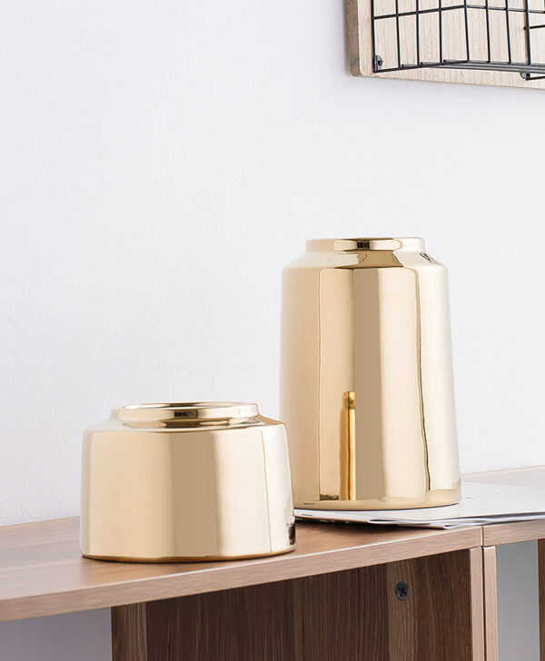 ขาย แจกันสำหรับตกแต่งบ้าน Golden Vase