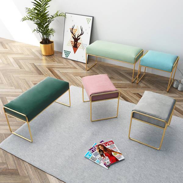 ขาย เก้าอี้ม้านั่งผ้ากำมะหยี่ Home Decor Bench and Stool
