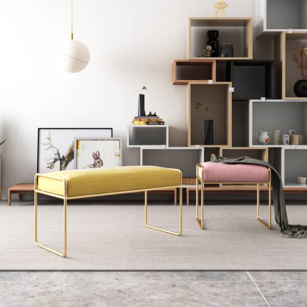 ขาย เก้าอี้ม้านั่งผ้ากำมะหยี่ Home Decor Bench and Stool