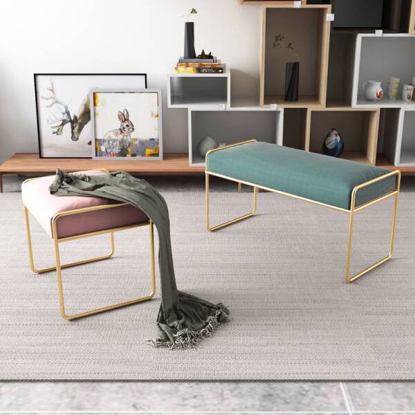 ขาย เก้าอี้ม้านั่งผ้ากำมะหยี่ Home Decor Bench and Stool