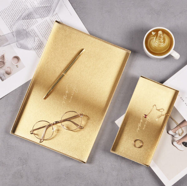 ขาย ถาดสำหรับตกแต่งบ้าน Golden Decorative Plate III