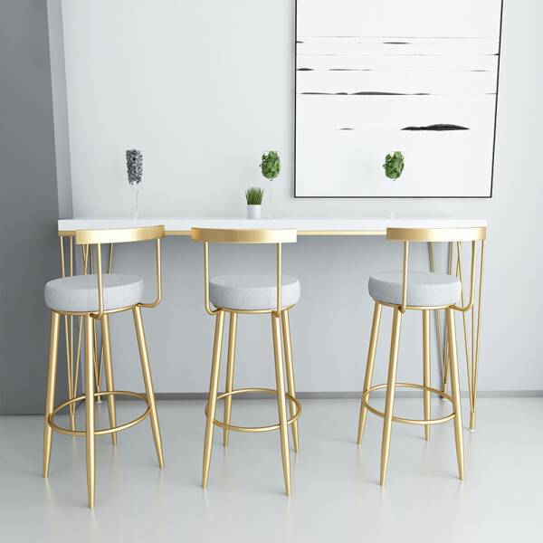 ขาย เก้าอี้แต่งบ้านสำหรับเค้าเตอร์บาร์ Golden Bar Chair II
