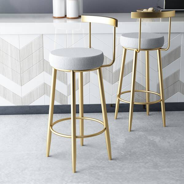 ขาย เก้าอี้แต่งบ้านสำหรับเค้าเตอร์บาร์ Golden Bar Chair II