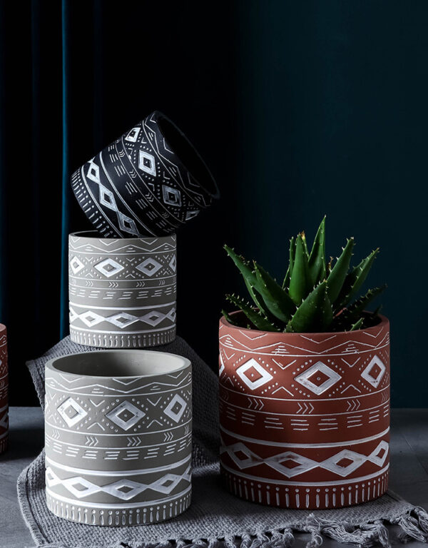 ขาย กระถางต้นไม้สำหรับตกแต่งบ้าน Cement Flowerpot III