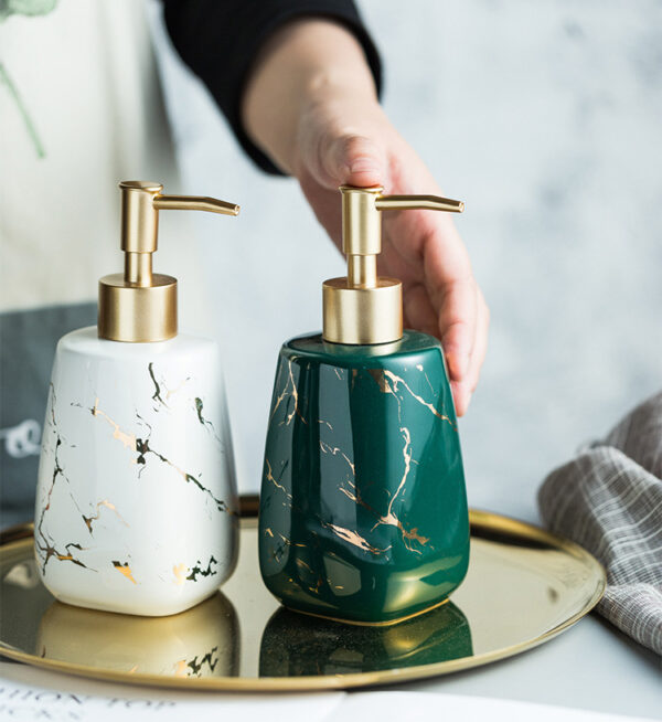 ขาย ขวดสบู่เหลวลายหินอ่อน Marble Shampoo Bottle I