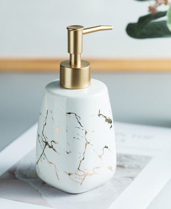 ขาย ขวดสบู่เหลวลายหินอ่อน Marble Shampoo Bottle I