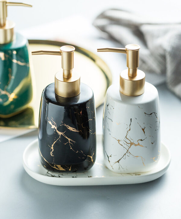 ขาย ขวดสบู่เหลวลายหินอ่อน Marble Shampoo Bottle I