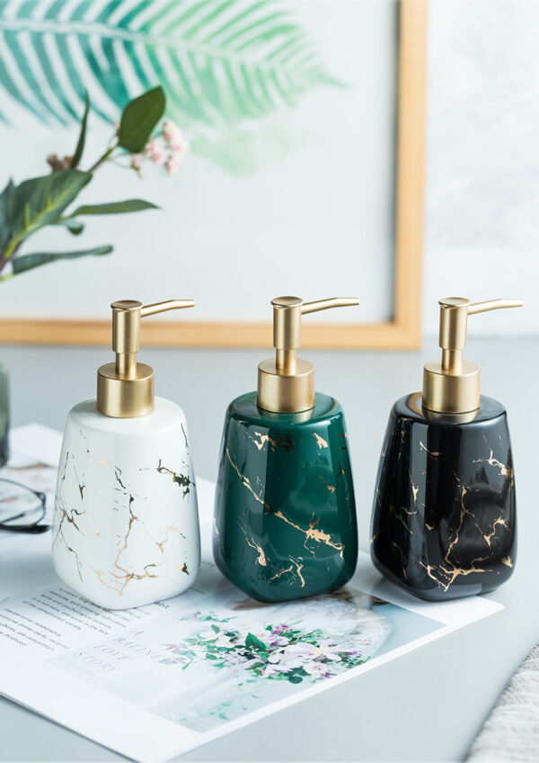 ขาย ขวดสบู่เหลวลายหินอ่อน Marble Shampoo Bottle I