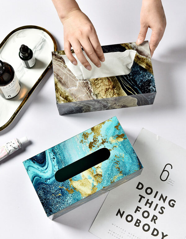 ขาย ที่ใส่กระดาษทิชชู่ตั้งโต๊ะสำหรับห้องรับแขก Decorative Tissue Box II