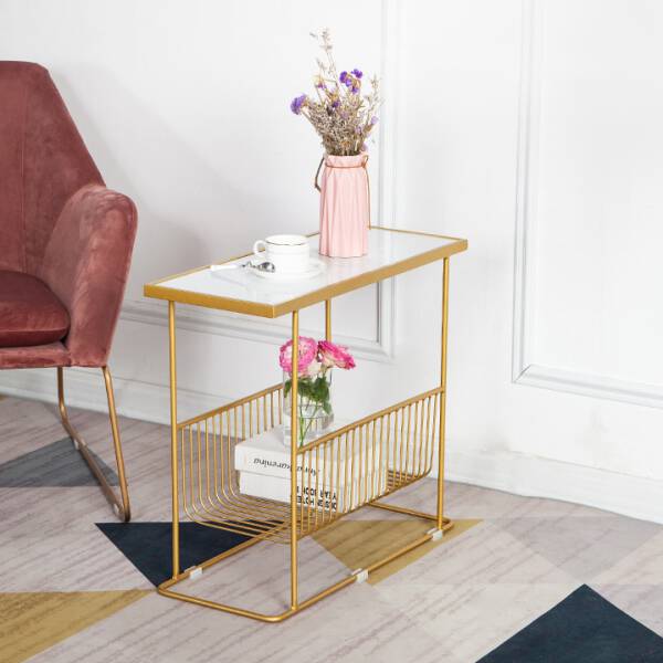ขาย โต๊ะข้างเตียงอเนกประสงค์ Rectangle Marble Side Table